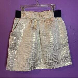BCX Crocodile Mini Skirt